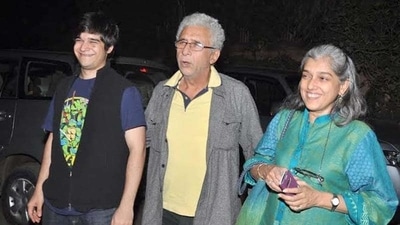 Vivaan Shah with parents Naseeruddin Shah and Ratna Pathak Shah.