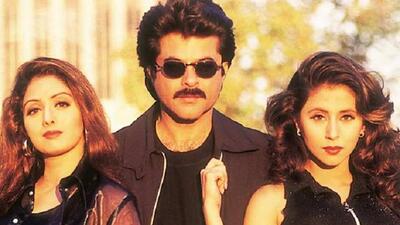 Actors Anil Kapoor, late Sridevi and Urmila Matondkar starred in Judaai. Actors Anil Kapoor, late Sridevi and Urmila Matondkar starred in Judaai.