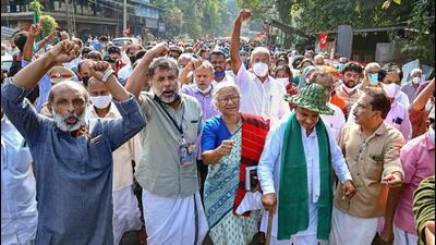 Opposition leader V D Satheesan will flag off the rally in north Kerala’s Kasaragod on Tuesday and it will conclude on March 24 in front of the state secretariat, said the Samiti statement. (PTI) Opposition leader V D Satheesan will flag off the rally in north Kerala’s Kasaragod on Tuesday and it will conclude on March 24 in front of the state secretariat, said the Samiti statement. (PTI)