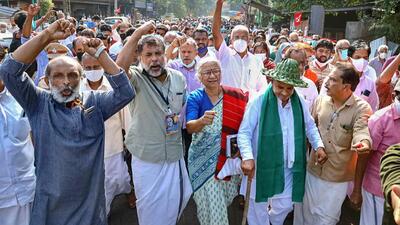 Social activist Medha Patkar has also led a protest rally against the K Rail project in Kozhikode earlier this year. (PTI PHOTO.) Social activist Medha Patkar has also led a protest rally against the K Rail project in Kozhikode earlier this year. (PTI PHOTO.)