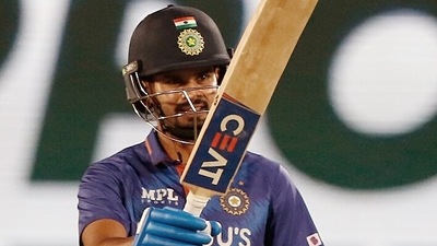 India's Shreyas Iyer celebrates his half-century during the 3rd T20I cricket match between India and Sri Lanka (ANI) India's Shreyas Iyer celebrates his half-century during the 3rd T20I cricket match between India and Sri Lanka (ANI)