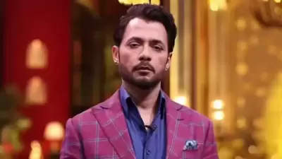 A still of Anupam Mittal from the sets of Shark Tank India. A still of Anupam Mittal from the sets of Shark Tank India.
