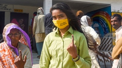 Assembly Elections in Uttar Pradesh are being held in seven phases. Voting for the remaining three phases will take place on February 27, March 3, and 7. (PTI) Assembly Elections in Uttar Pradesh are being held in seven phases. Voting for the remaining three phases will take place on February 27, March 3, and 7. (PTI)