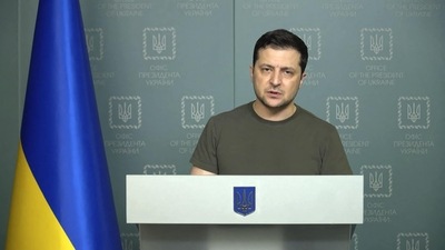 Russia must be held accountable for manipulating the notion of genocide to justify aggression, Ukraine President Volodymyr Zelensky said. (AFP) Russia must be held accountable for manipulating the notion of genocide to justify aggression, Ukraine President Volodymyr Zelensky said. (AFP)