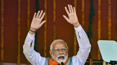 Prime Minister Narendra Modi claimed that the Bharatiya Janata Party (BJP) pursued “rashtrabhakti (patriotism)” while the opposition focused on “parivarbhakti (dynastic interests). (PTI) Prime Minister Narendra Modi claimed that the Bharatiya Janata Party (BJP) pursued “rashtrabhakti (patriotism)” while the opposition focused on “parivarbhakti (dynastic interests). (PTI)