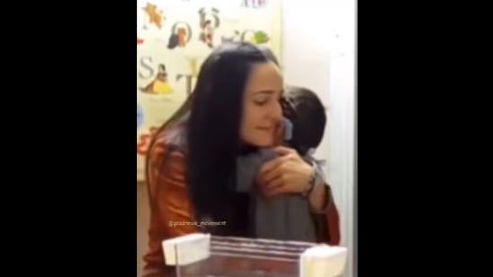 The video shows the boy hearing for the first time and hugging his mother. (instagram/@goodnews_movement)