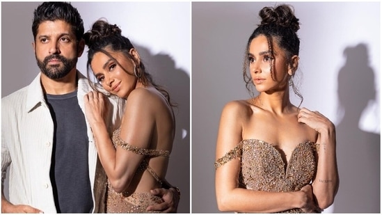 Shibani Dandekar shared pictures as she tattooed her wedding date on her arm.