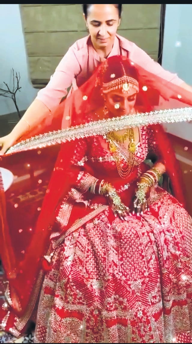 Make-up artist Supriti Batra, says brides are enthusiastic about creating reels during their make-up sessions.