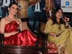 Kangana Ranaut and producer-director Ekta Kapoor during the launch of their reality show Lock Upp in New Delhi.(Amlan Paliwal) Kangana Ranaut and producer-director Ekta Kapoor during the launch of their reality show Lock Upp in New Delhi.(Amlan Paliwal)