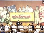 Congress MP Rahul Gandhi launched Tamil Nadu CM MK Stalin's autobiography in Chennai on Monday. (ANI Twitter) Congress MP Rahul Gandhi launched Tamil Nadu CM MK Stalin's autobiography in Chennai on Monday. (ANI Twitter)