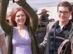Kirsten Dunst starred alongside Tobey Maguire in Sam Raimi's Spider-Man films. Kirsten Dunst starred alongside Tobey Maguire in Sam Raimi's Spider-Man films.