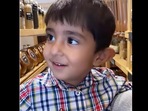 Screengrab from the Instagram video that shows a little boy correctly identifying spices and pulses at a grocery store. (instagram/@sonikabhasin) Screengrab from the Instagram video that shows a little boy correctly identifying spices and pulses at a grocery store. (instagram/@sonikabhasin)