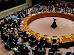 The UNSC appears hoisted with its own petard. The P-5 have blocked every effort since 1945 to reform the archaic nature of the UNSC and have been using the veto power to shake off any censure of their actions. (AFP) The UNSC appears hoisted with its own petard. The P-5 have blocked every effort since 1945 to reform the archaic nature of the UNSC and have been using the veto power to shake off any censure of their actions. (AFP)