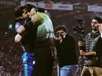 Shaheen Afridi hugs Mohammad Rizwan after Lahore Qalandars' PSL title win Shaheen Afridi hugs Mohammad Rizwan after Lahore Qalandars' PSL title win