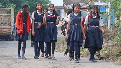 Schools & colleges reopen in Shivamogga city after one week. Schools & colleges reopen in Shivamogga city after one week.