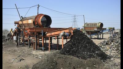 Two wet waste processing plants are in operation at Vijay Nagar and Muradnagar. (Sakib Ali /HT) Two wet waste processing plants are in operation at Vijay Nagar and Muradnagar. (Sakib Ali /HT)