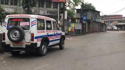 Visuals from Siliguri after BJP called a 12-hr statewide bandh today from 6 am. (ANI Photo) Visuals from Siliguri after BJP called a 12-hr statewide bandh today from 6 am. (ANI Photo)