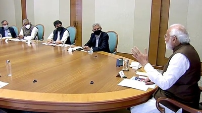 Prime Minister Narendra Modi chairs a high-level meeting on the Ukraine crisis with external affairs minister S Jaishankar in New Delhi on Monday (ANI) Prime Minister Narendra Modi chairs a high-level meeting on the Ukraine crisis with external affairs minister S Jaishankar in New Delhi on Monday (ANI)