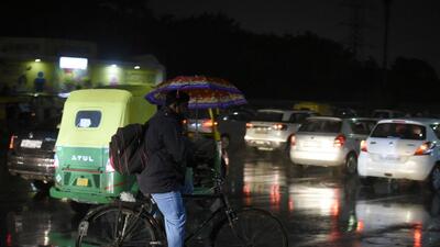 Gurugram recorded the maximum and minimum temperatures at 25.8° C and 11.3° C, respectively, on Monday. (Parveen Kumar/HT PHOTO)
