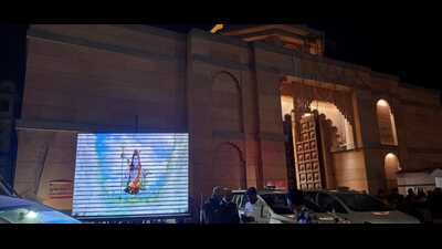 For Maha Shivratri, special arrangements have been put in place at the KV Temple (HT Photo)
