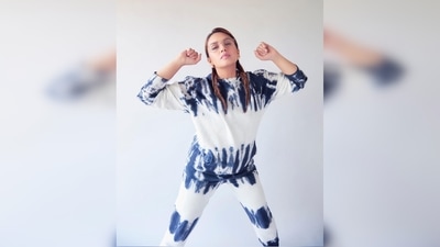 Huma Qureshi's uber-cool outfit is from the Space Odyssey collection of the famous tie-dye streetwear brand Huedee. (Instagram/@iamhumaq)