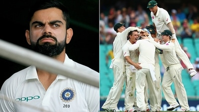 Virat Kohli was out for a duck in the 2017 Pune Test. (Getty Images) Virat Kohli was out for a duck in the 2017 Pune Test. (Getty Images)