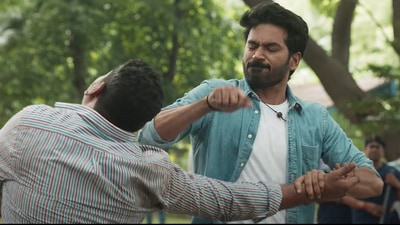 Dhanush in a still from Maaran.