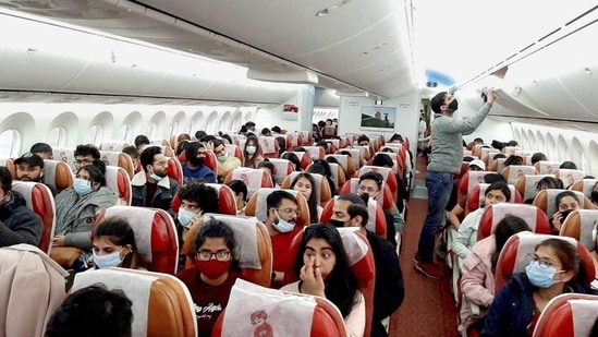They are also exempted from uploading documents before departure on Air-Suvidha Portal.(HT File Photo)