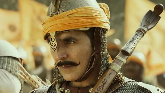 Akshay Kumar as Prithviraj Chauhan in a still from Prithviraj.