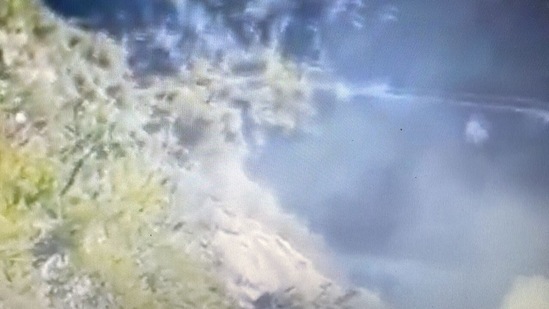 Landslide hits Jhali Math in Rudraprayag district of Uttarakhand(ANI)