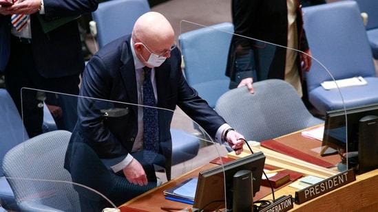 Permanent Representative of the Russian Federation to the United Nations (UN) Vassily Nebenzia.(AFP)