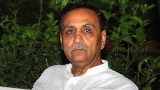 Former Gujarat chief and senior BJP leader Vijay Rupani said his lawyers have sent legal notice to senior Gujarat leaders who accused him to corruption in an effort to tarnish his reputation (HT File Photo)