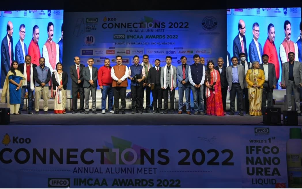 The IIMC Alumni Association announced winners of the 6th IFFCO IIMCAA Awards at annual meet– KOO Connections 2022, held at IIMC HQ in Delhi on Sunday night.