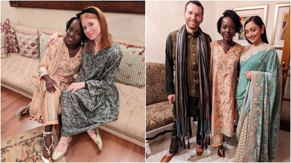 Lupita Nyong'o's ensemble is from Anita Dongre's label. (Instagram/@lupitanyongo) Lupita Nyong'o's ensemble is from Anita Dongre's label. (Instagram/@lupitanyongo)