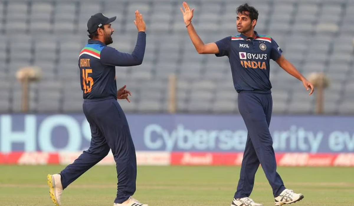 Rohit Sharma and Bhuvneshwar Kumar Rohit Sharma and Bhuvneshwar Kumar