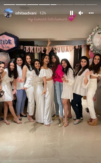 Kiara Advani shared snippets of sister Ishita Advani's bachelorette party.