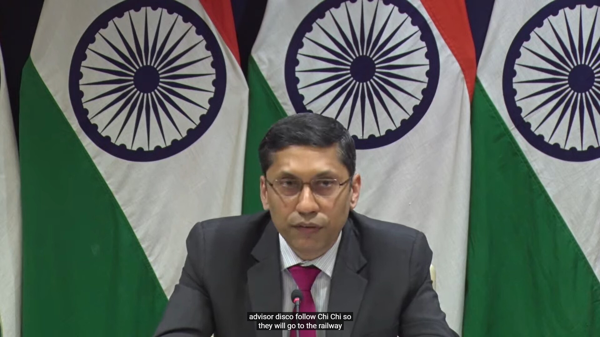 MEA spokesperson Arindam Bagchi briefs the media about Operation Ganga on Monday, February 28, 2022. (Screengrab/MEA YouTube) MEA spokesperson Arindam Bagchi briefs the media about Operation Ganga on Monday, February 28, 2022. (Screengrab/MEA YouTube)