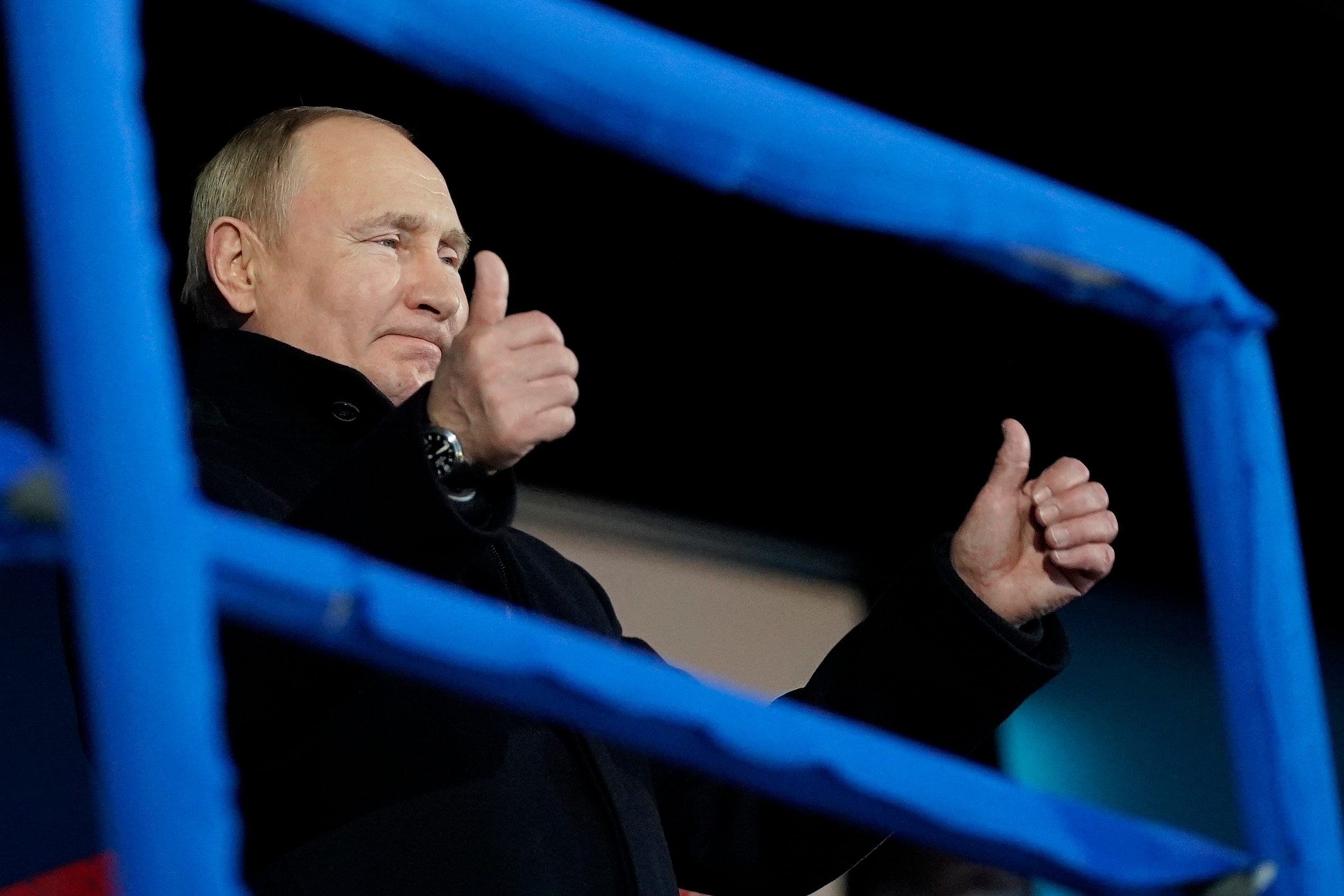 Russian President Vladimir Putin has banned the country's residents from transferring money overseas amid conflict with Ukraine. (AP)