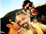Arjun Kapoor posted pictures of Ranbir Kapoor kissing Luv Ranjan's cheek and enjoying the view of the Taj Mahal. Arjun Kapoor posted pictures of Ranbir Kapoor kissing Luv Ranjan's cheek and enjoying the view of the Taj Mahal.