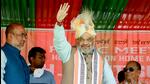 Union home minister Amit Shah addressed a public meeting in Thoubal district to campaign for the BJP candidates in the ensuing second phase assembly elections in Manipur. (ANI) Union home minister Amit Shah addressed a public meeting in Thoubal district to campaign for the BJP candidates in the ensuing second phase assembly elections in Manipur. (ANI)