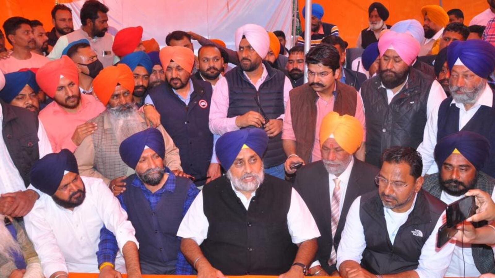 SAD Leader Sukhbir Singh Baddal, Bikram Singh Majithia Addresses