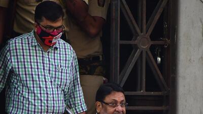 Nawab Malik being taken for a medical check-up. HT Photo Nawab Malik being taken for a medical check-up. HT Photo