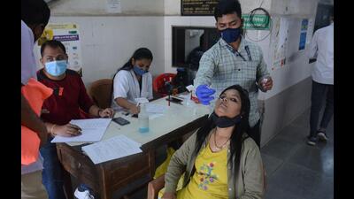 Testing reduces as Kalyan Dombivli record Covid cases in single digit. (HT PHOTO) Testing reduces as Kalyan Dombivli record Covid cases in single digit. (HT PHOTO)