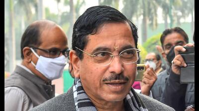 Union minister Pralhad Joshi raked up controversy on Tuesday with Opposition leaders condemning his statement at a time thousands of Indian students are stuck in war-torn Ukraine (PTI)