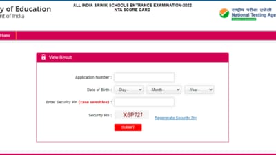 AISSEE 2022 results: Candidates can visit the https://ntaresults.nic.in and https://aissee.nta.nic.in and check their results. Candidates can login to the website and view/download/print their score card. (aissee.nta.nic.in )