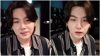BTS' Suga held a live session. BTS' Suga held a live session.