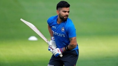 Virat Kohli bats during a practice session (AP/File Photo) Virat Kohli bats during a practice session (AP/File Photo)