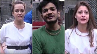 Munawar Faruqui made fun of Nisha Rawal and Sara Khan in Lock Upp. Munawar Faruqui made fun of Nisha Rawal and Sara Khan in Lock Upp.