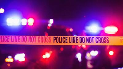 Accident or crime scene cordon tape, police line do not cross. It is nighttime, emergency lights of police cars flashing blue, red and white in the background (Getty Images/iStockphoto) Accident or crime scene cordon tape, police line do not cross. It is nighttime, emergency lights of police cars flashing blue, red and white in the background (Getty Images/iStockphoto)