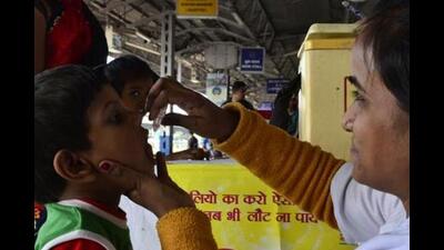 Teams of the Chandigarh health department went door to door and ensured that every child less than five years old was given polio drops. (Representative image)